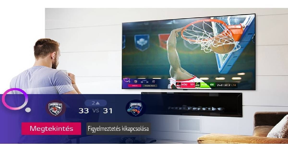 دزد گیر ورزشی SPORT ALERT در تلویزیون 55 اینچ نانوسل ال جی 2020 4K مدل 55NANO813
