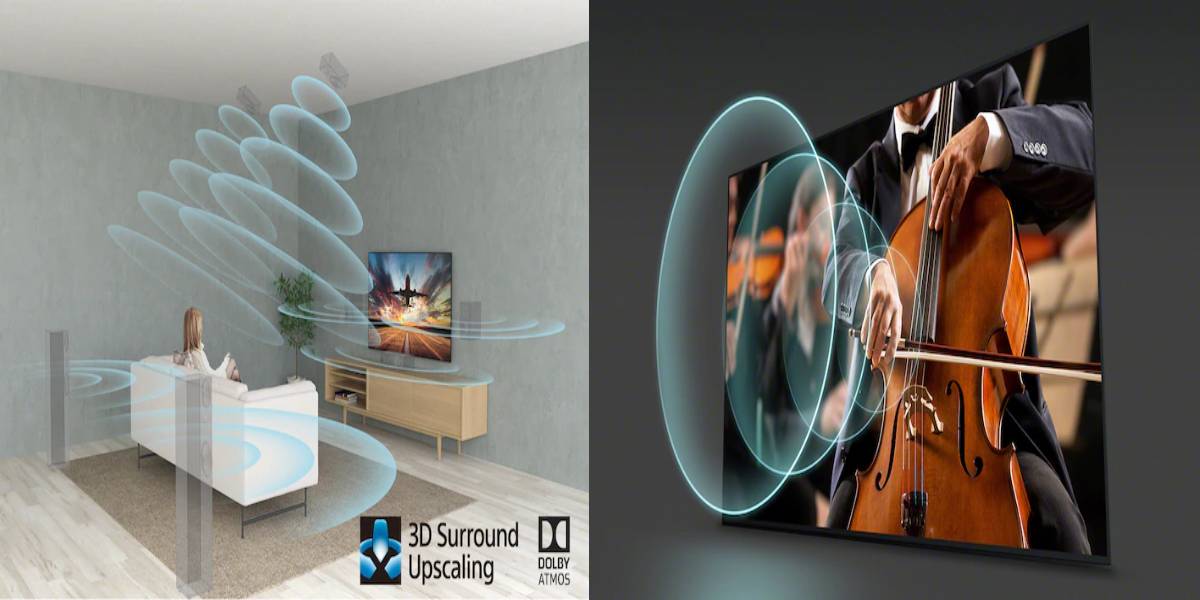 قابلیت اکوستیک ACOUSTIC MULTI-AUDIO در تلویزیون 43 اینچ 2022 4K سونی SONY مدل 43X94K