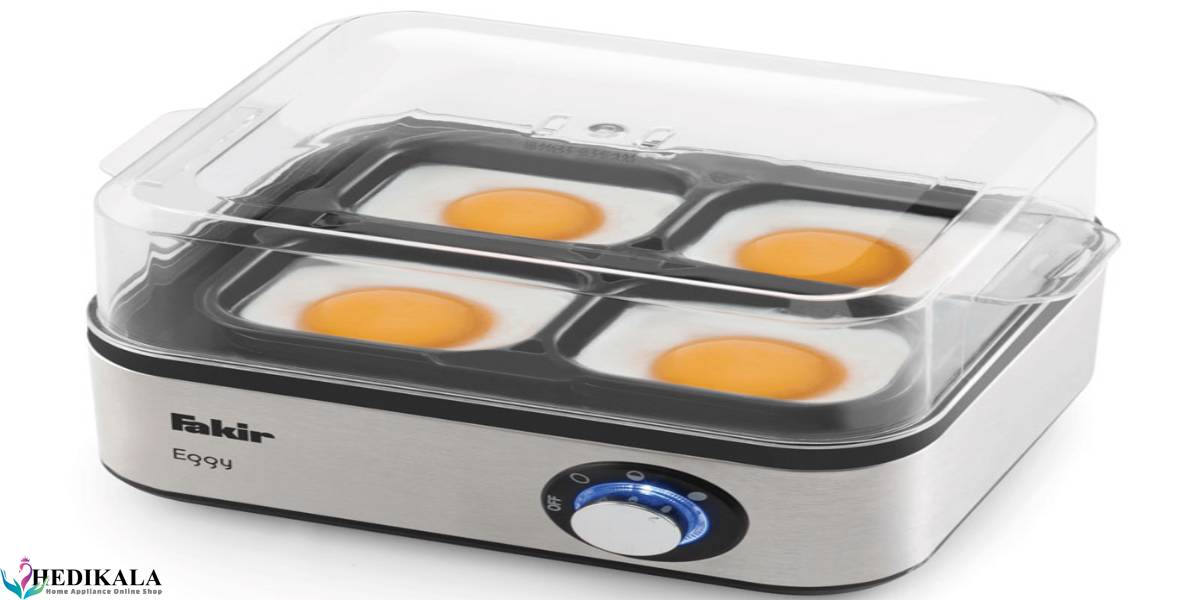 قابلیت تنظیم درجه حرارت در تخم مرغ پز 500 وات فکر FAKIR مدل EGGY